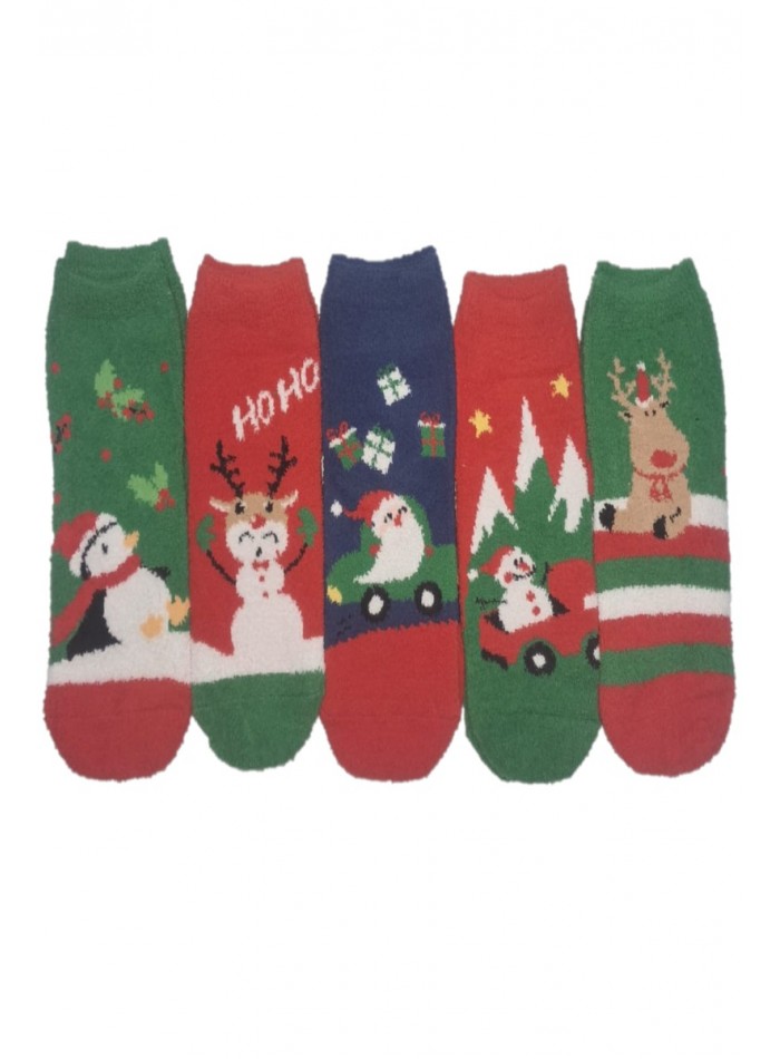 Set de 5 sosete cocolino cu motive de Craciun